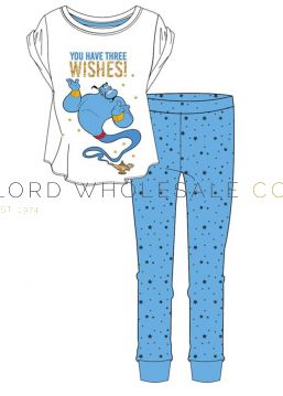 Ladies Disney Aladdin Pyjamas 8 Pieces