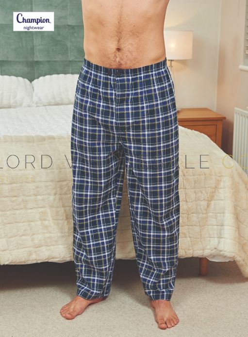 Men's Retro Game Console Patterned Long Cotton Pyjama Lounge Bottoms