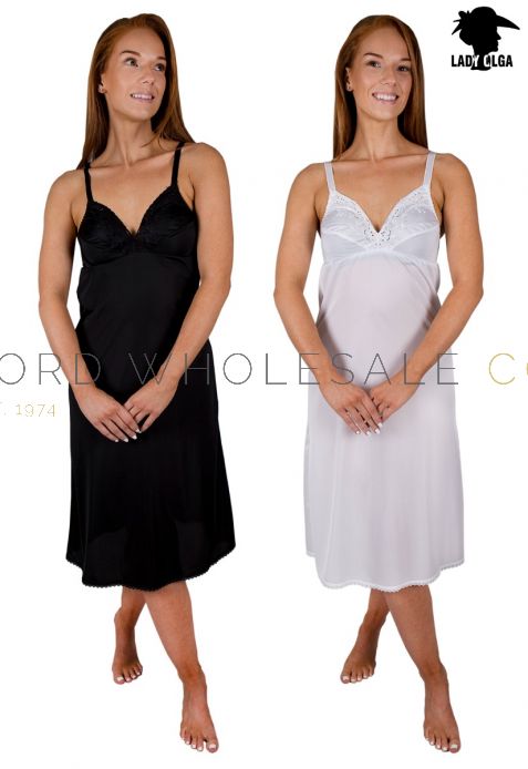 Ladies English Made Full Bra Slip Anti Static by Lady Olga - Lord Wholesale  Co