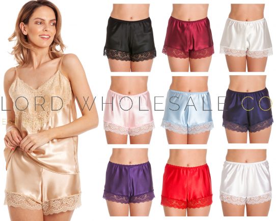 English Made Ladies Satin French Knicker by Lady Olga - Lord Wholesale Co