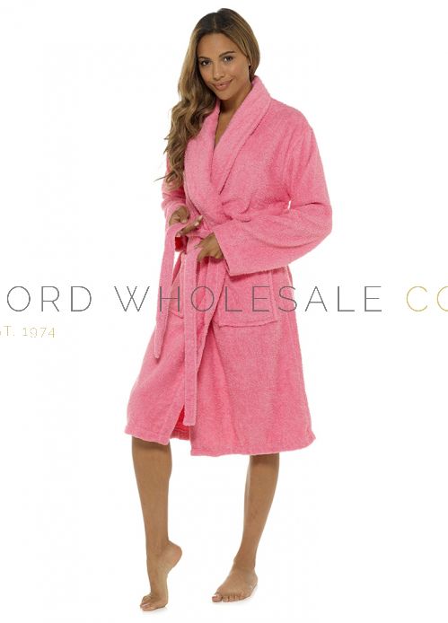Ladies towelling robe sales