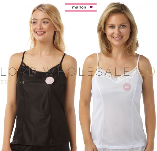 Ladies Cling Resistant Lace Top Cami Tops Camisoles by Marlon