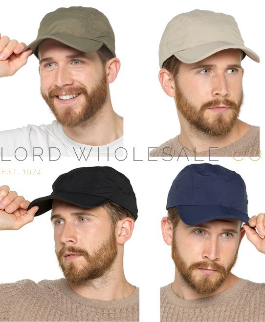 Men s Baseball Cap with Folding Peak By Tom Franks Lord Wholesale Co