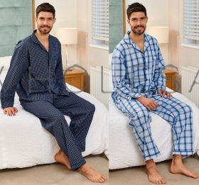 Men's Harlow Checked Poly Cotton Pyjamas by Champion
