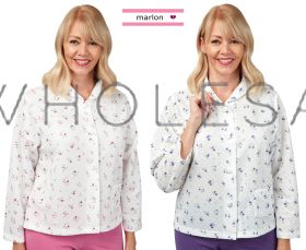 Ladies Penny Mock Quilt Bed Jacket by Marlon