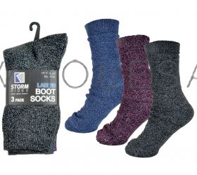Storm Ridge Ladies Boot Socks 3 Pair Pack - 18 pairs