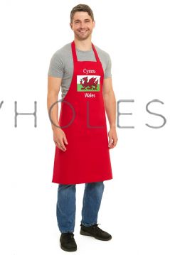 Wales Cymru Red Barbeque Apron