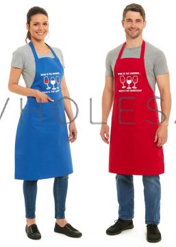 Wholesale Aprons Wine Is The Answer