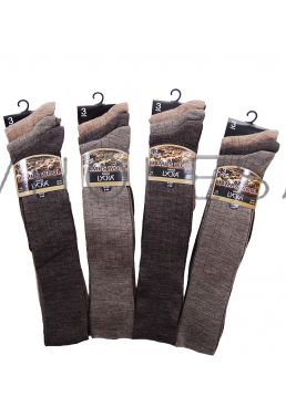 Calzini Lunghi Uomo Al Ginocchio – 100% Cotone, Aler, Confezione Da 6 O 12 Paia - 2